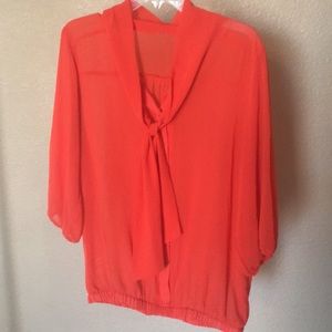 Orange blouse